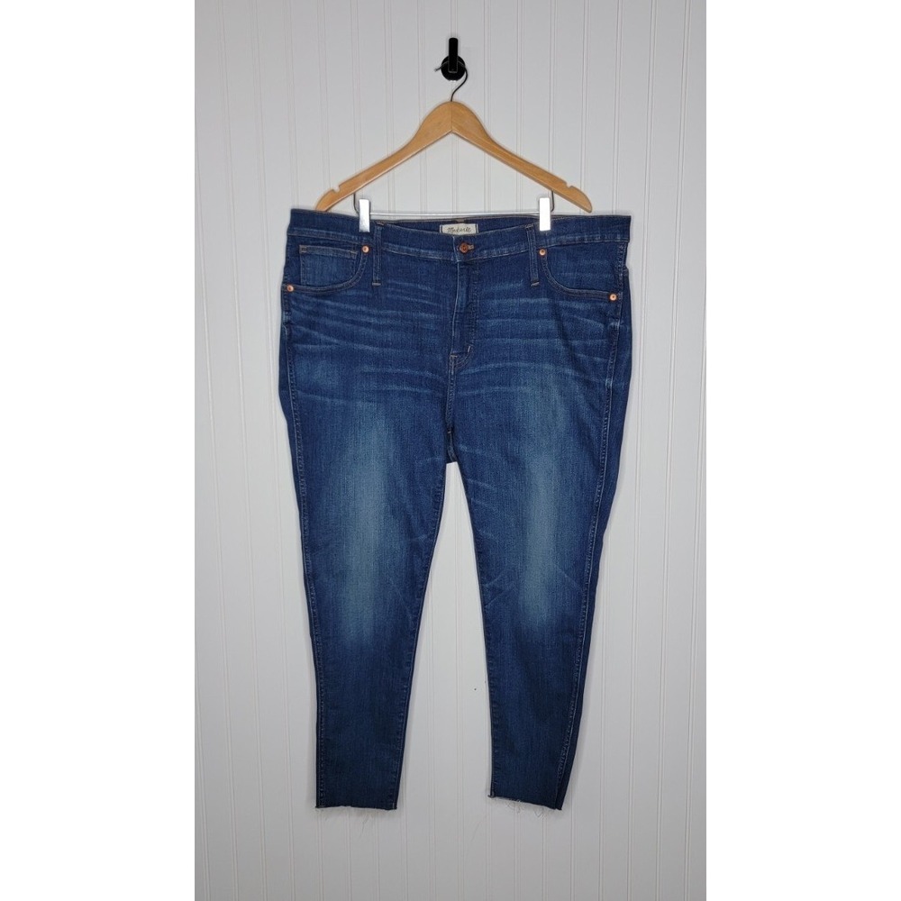 Madewell Jeans 9" High-Rise Skinny Women's Plus Size 36 Petite Raw Hem